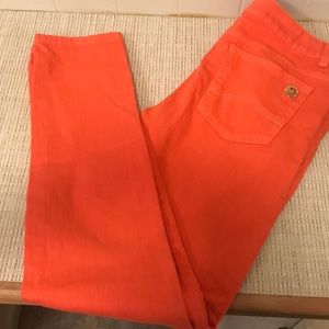 Michael Kors orange jeans size 6